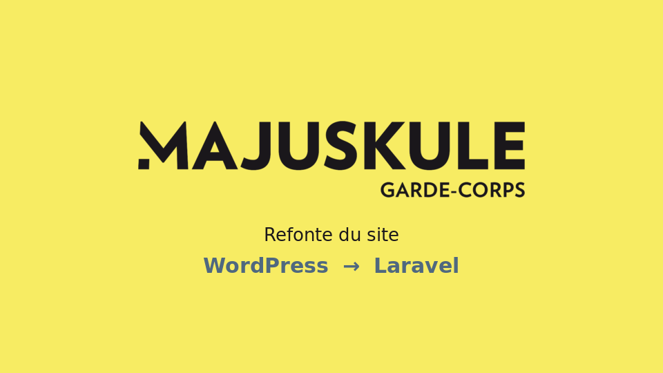 Aperçu du site Majuskule - Refonte du site